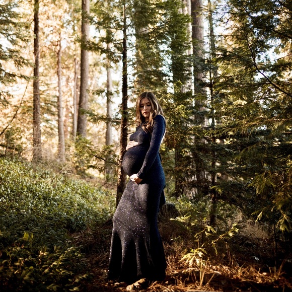 Midnight Blue Windsor Dress (not maternity) - Picture 3 of 5